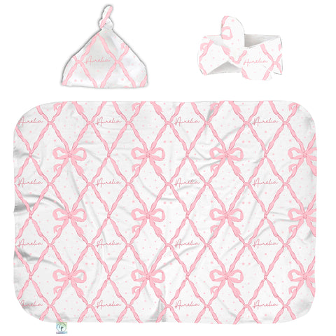 La Vie en Bow Swaddle Set