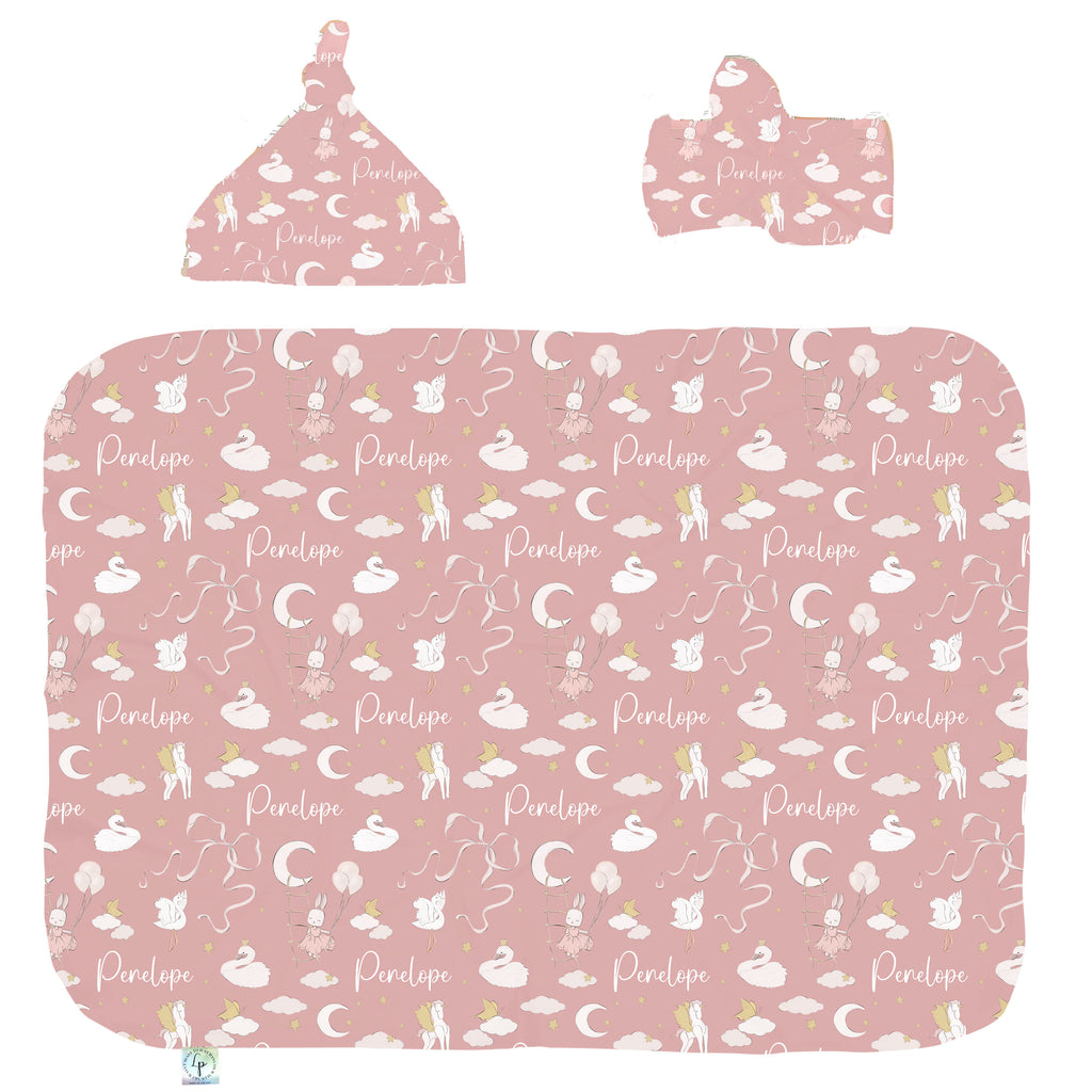 Come Fly With Bunny Swaddle Set