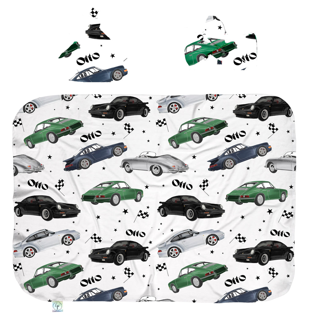Car Club Swaddle Set