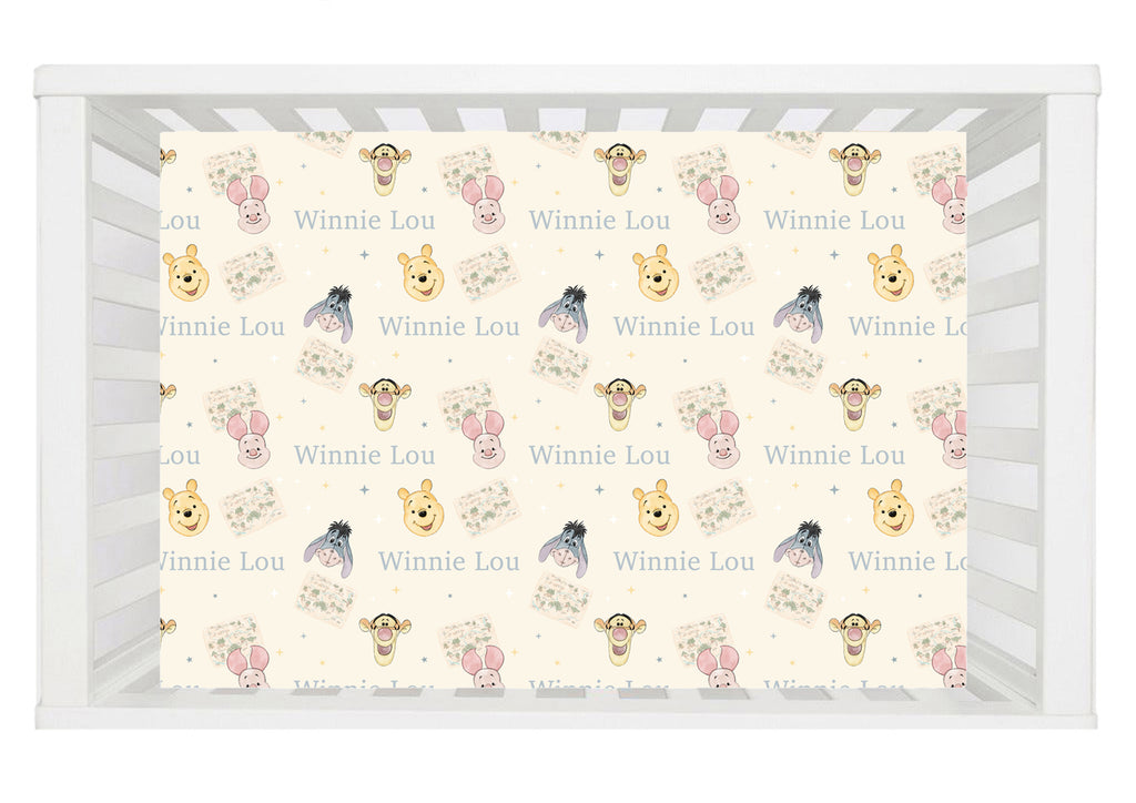 Busy Bear and Friends Crib Sheet