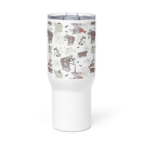 Night Night Travel mug with a handle