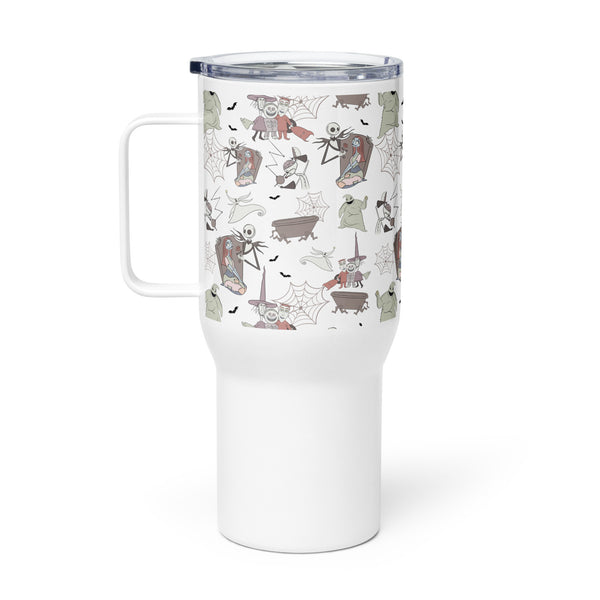 Night Night Travel mug with a handle