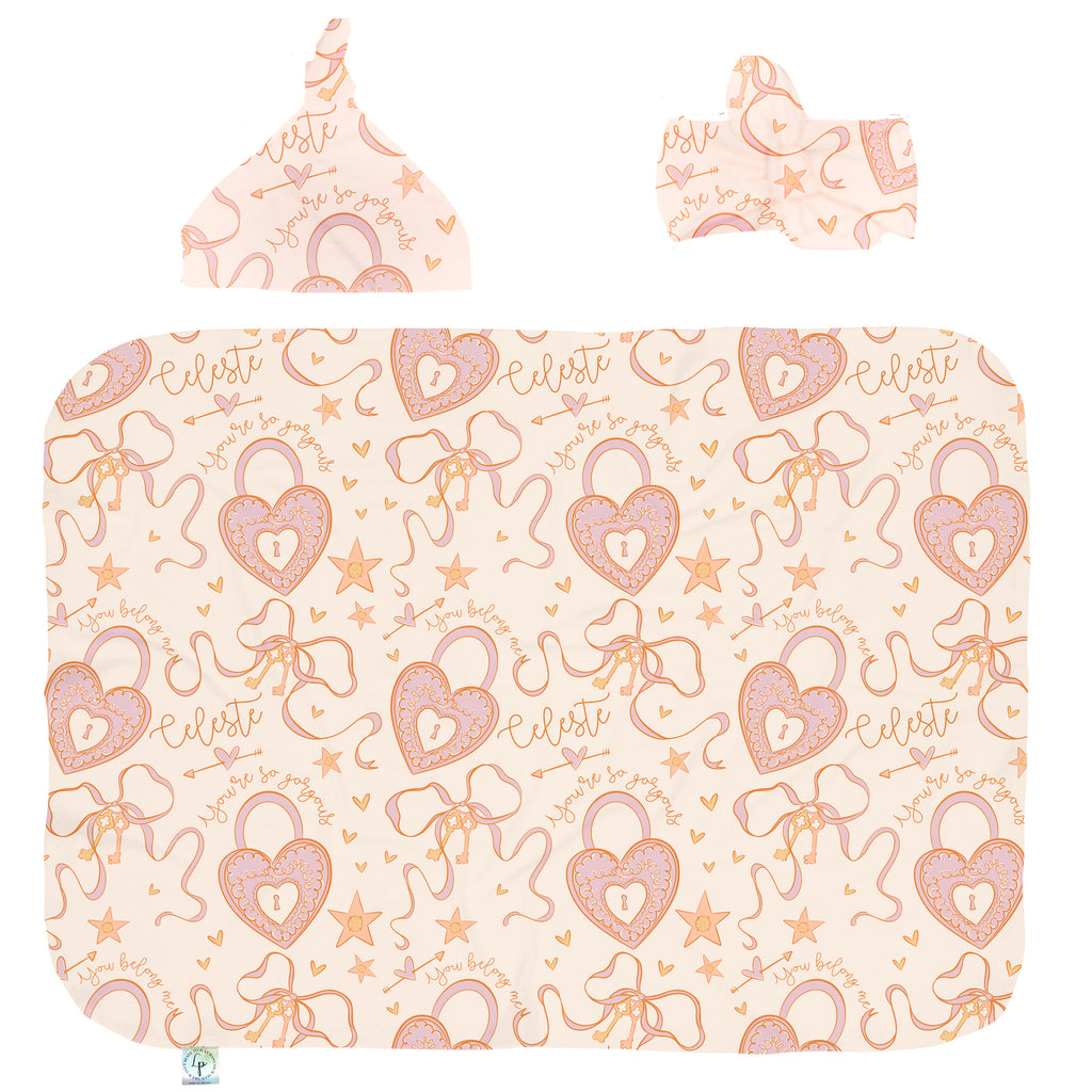 Key To My Heart Swaddle Set