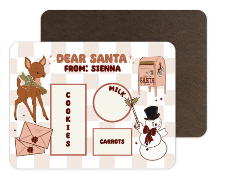 "For Santa" Personalized Whiteboard