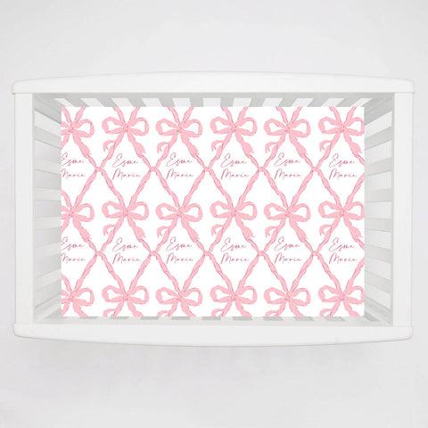 La Vie en Bow Crib Sheet