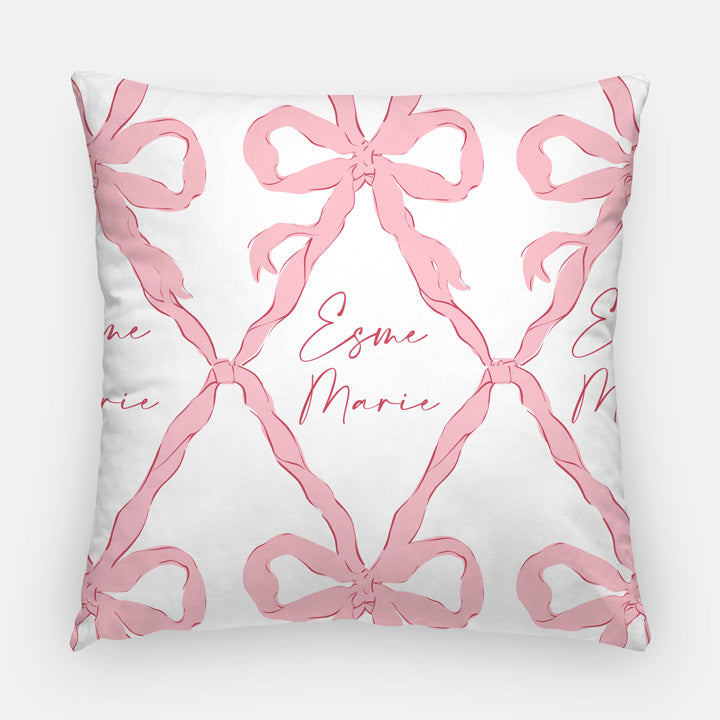 La Vie en Bow Decor Pillow