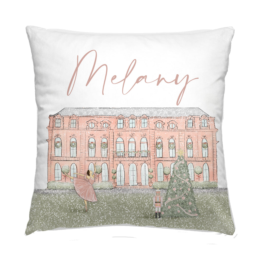 Parisian Christmas Pillow