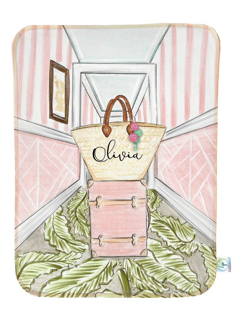 The Socialite Personalized blanket