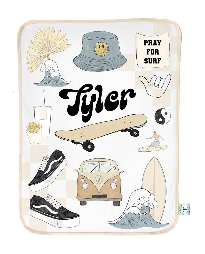 Skater Boy Babe Blanket
