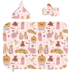 Halloween Hometown Swaddle Set