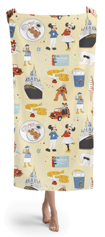 Crusin' with The Crew Beach Towel