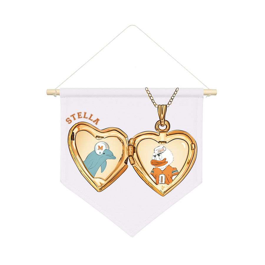 Hometown Locket Wall Banner