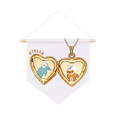 Hometown Locket Wall Banner