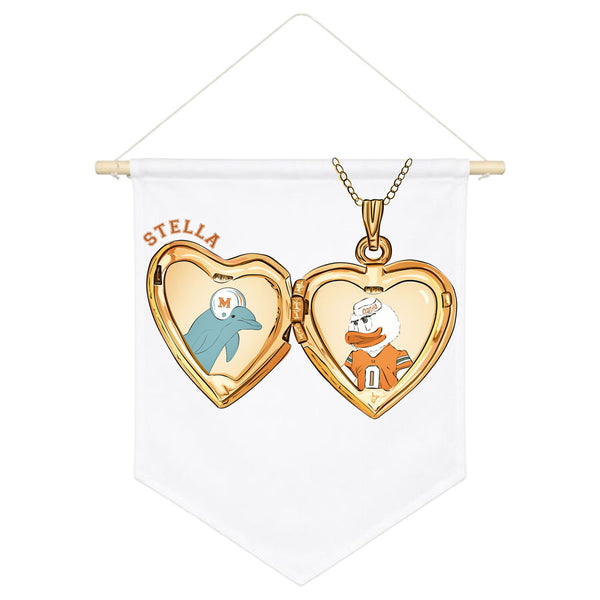 Hometown Locket Wall Banner