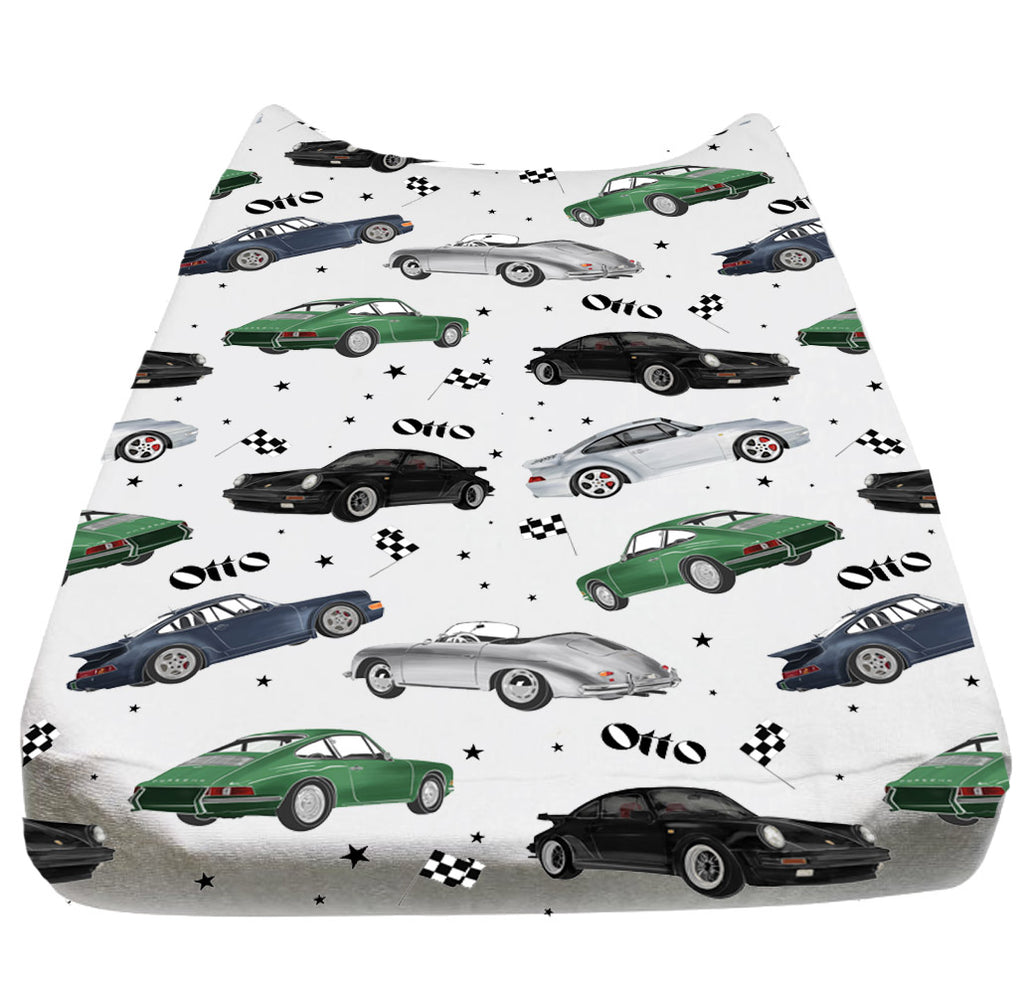Car Club Changing Table Cover