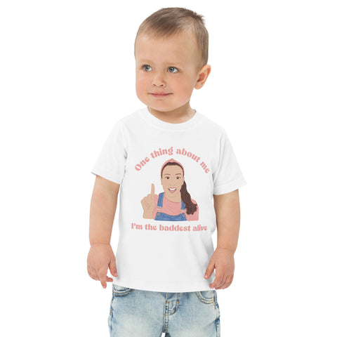 One Thing About Me Toddler jersey t-shirt