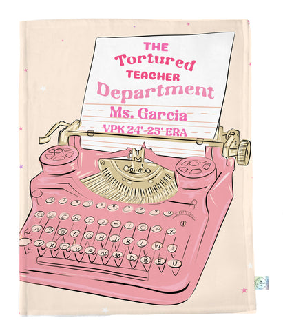 Tortured Teacher Personalized Blanket