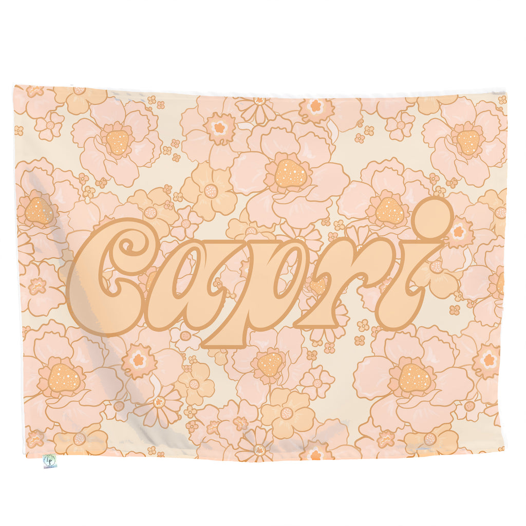 Groovy Bloom Banner Tapestry