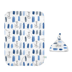 Watercolor Blues Swaddle
