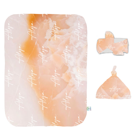 Peach Clouds Swaddle